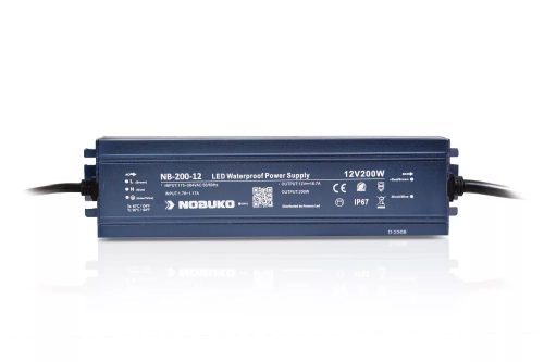 NOBUKO B SERIES 12V 200W IP67 KÜLTÉRI LED TÁPEGYSÉG