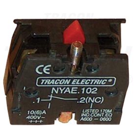   Tracon Érintkező-egység fémalapra szerelt nyomógombokhoz 1×NC, 3 A/400 V