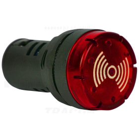 Tracon Hang- és fényjelző, piros AC/DC24V