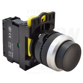  Tracon Kiálló nyomógomb, fekete 1×NO, 5A/230V AC-15, IP65