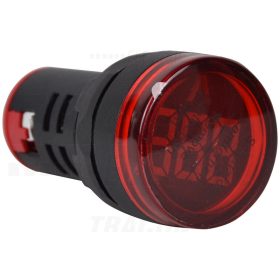   Tracon Feszültségmérő, LED jelzőfény, piros 24-500VAC, d=22mm