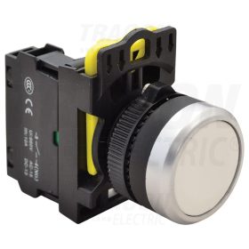   Tracon Egyszerű nyomógomb, fehér 1×NO, 5A/230V AC-15, IP65