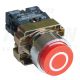Tracon Tokozott jelölt nyomógomb, fémalapra szer., piros, (fehér 0) 1×NC, 3A/240V AC, IP44