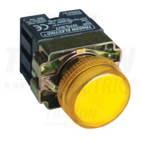   Tracon Jelzőlámpa, fémalapra szerelt,sárga, előtéttel, izzó nélkül 3A/230V AC, IP42, NYGI130