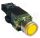 Tracon Világító nyomógomb, fémalap, trafóval,sárga,glim,izzó nélk. 1×NO, 3A/400V AC, 6V, IP42