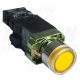 Tracon Világító nyomógomb, fémalap, trafóval,sárga,glim,izzó nélk. 1×NO, 3A/400V AC, 6V, IP42