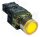 Tracon Világító nyomógomb, fémalap, előtét, sárga, glim,izzó nélk. 1×NO, 3A/230V AC, 130V, IP42