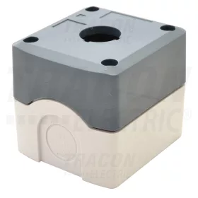   Tracon Összeállított tokozat nyomógombokhoz, szürke, 1-es d=22,5, IP65, 2×PG-13,5