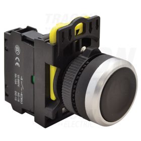   Tracon Egyszerű nyomókapcsoló, fekete 1×NO, 5A/230V AC-15, IP65