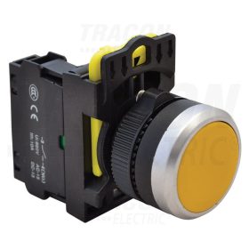   Tracon Egyszerű nyomókapcsoló, sárga 1×NO, 5A/230V AC-15, IP65
