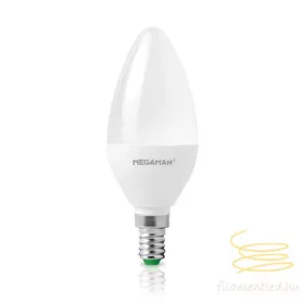   MEGAMAN LED DIM-TO-WARM DIMMERABLE CANDLE OPAL E14 6W 2800-1800K 330° OM40-05230