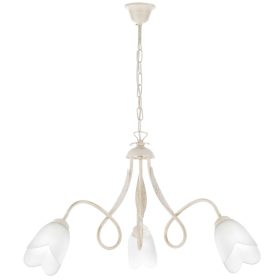 ONLI LAMPADARIO DOPPIO GIRO 3L COL. AVORIO 4250/3A