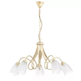 ONLI LAMPADARIO DOPPIO GIRO 5L COL. AVORIO 4250/5A