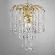 ONLI LAMP. PIOGGIA/M. 3XE14 BAGNO ORO 24kt 4698/MORO