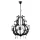 ONLI LAMPADARIO JANE 5xE14 COL.NERO 4703/5N