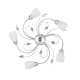 ONLI PLAFONIERA LIA 5 LUCI CROMO 4719/PL5C