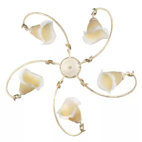 ONLI PLAFONIERA BETTY 5 LUCI AVORIO 4721/PL5