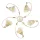 ONLI PLAFONIERA BETTY 5 LUCI AVORIO 4721/PL5