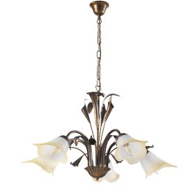 ONLI LAMPADARIO LUCREZIA 5 LUCI BRONZO 4722/5B