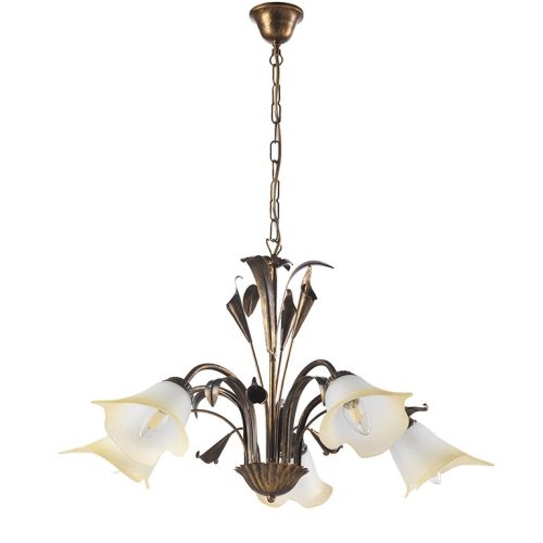 ONLI LAMPADARIO LUCREZIA 5 LUCI BRONZO 4722/5B