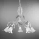 ONLI LAMPADARIO MARILENA/5 LUCI BIANCO/ARGENTO 4836/5