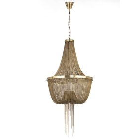 ONLI LAMPADARIO DRAPPEGGIO CATENELLE BRONZO D.55 4851/SB