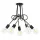 ONLI PLAF. WIRE 5 LUCI NERA S/LAMP. 4853/PL5N