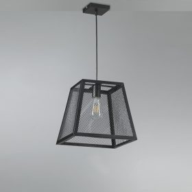 ONLI SOSP. OSCAR 1xE27 RETE COL.NERO  4883/S