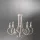 ONLI LAMPADARIO POMPEI 5 LUCI BIANCO INVECCHIATO 4885/5