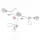 ONLI PLAFONIERA BUTTERFLY BIANCO/ROSA 3 LUCI 4924/PL3