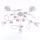 ONLI PLAFONIERA BUTTERFLY BIANCO/ROSA 5 LUCI 4924/PL5