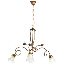 ONLI LAMPADARIO ARIANNA 3 LUCI BRONZO 4984/3