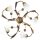 ONLI PLAFONIERA ARIANNA 5 LUCI BRONZO 4984/PL5