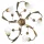 ONLI PLAFONIERA ARIANNA 5 LUCI BRONZO 4984/PL5
