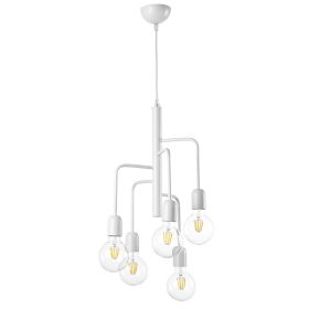 ONLI SOSP. MANTIS 5 LUCI COL. BIANCO S/LAMPADINE 4999/5B