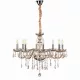 ONLI LAMPADARIO CRISTALLO LINDA/8 COL.AMBRA 809/8