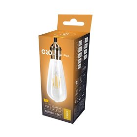 ORO-E27-ST64-FL-CLARO-8W-WW