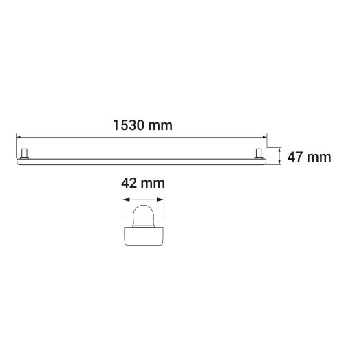 ORO ARK T8 LED 1X150