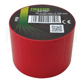   Tracon Szigetelőszalag, piros 20m×50mm, PVC, 0-90°C, 40kV/mm