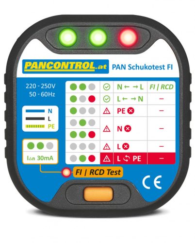 Tracon Dugaszoló aljzat teszter CATII-600V