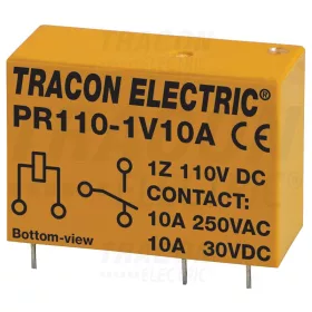 Tracon Print relé 110V DC / 1×CO (10A, 230V AC / 30V DC)