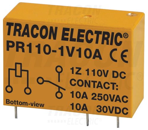 Tracon Print relé 110V DC / 1×CO (10A, 230V AC / 30V DC)