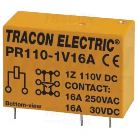 Tracon Print relé 110V DC / 1×CO (16A, 230V AC / 30V DC)
