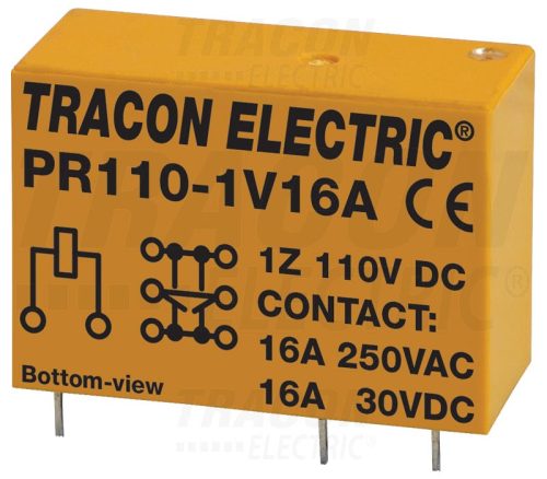 Tracon Print relé 110V DC / 1×CO (16A, 230V AC / 30V DC)