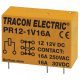 Tracon Print relé 12V DC / 1×CO (16A, 230V AC / 30V DC)