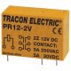 Tracon Print relé 12V DC / 2×CO (5A, 230V AC / 30V DC)
