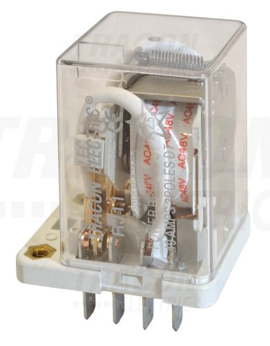 Tracon Nagyteljesítményű relé 12V DC / 3×CO (30A, 230V AC / 28V DC)