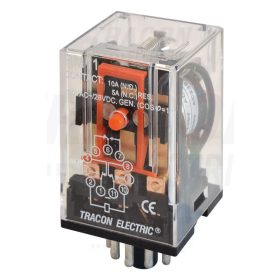 Tracon Ipari relé 110V DC / 3×CO, (3A, 230V AC / 28V DC)