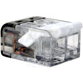  Tracon Csavar nélküli vezetékösszekötő, nyitható átlátszó 0,2-4mm2, 32A, 450VAC 2P