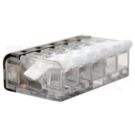   Tracon Csavar nélküli vezetékösszekötő, nyitható átlátszó 0,2-4mm2, 32A, 450VAC 5P